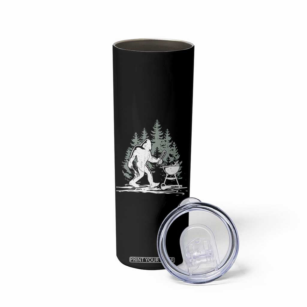 Bigfoot BBQ Skinny Tumbler Funny Sasquatch Barbecue Dad Grill Gift TS10 Print Your Wear