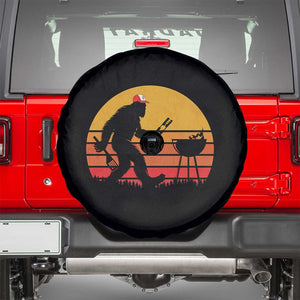 Bigfoot BBQ Spare Tire Cover Funny Barbecue Sasquatch Lovers Dad Grill Gift TS10 Black Print Your Wear