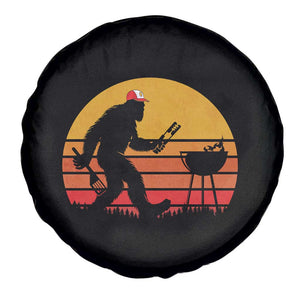 Bigfoot BBQ Spare Tire Cover Funny Barbecue Sasquatch Lovers Dad Grill Gift TS10 Print Your Wear