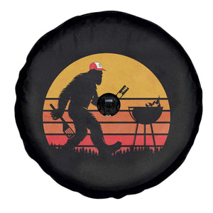 Bigfoot BBQ Spare Tire Cover Funny Barbecue Sasquatch Lovers Dad Grill Gift TS10 Print Your Wear