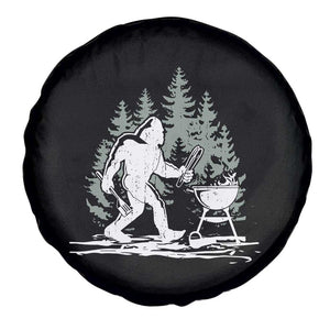 Bigfoot BBQ Spare Tire Cover Funny Sasquatch Barbecue Dad Grill Gift TS10 Print Your Wear