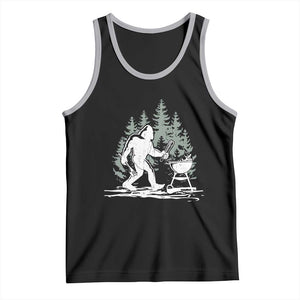 Bigfoot BBQ Tank Top Funny Sasquatch Barbecue Dad Grill Gift TS10 Black Athletic Heather Print Your Wear