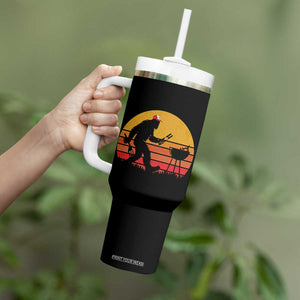 Bigfoot BBQ Tumbler With Handle Funny Barbecue Sasquatch Lovers Dad Grill Gift TS10 Print Your Wear