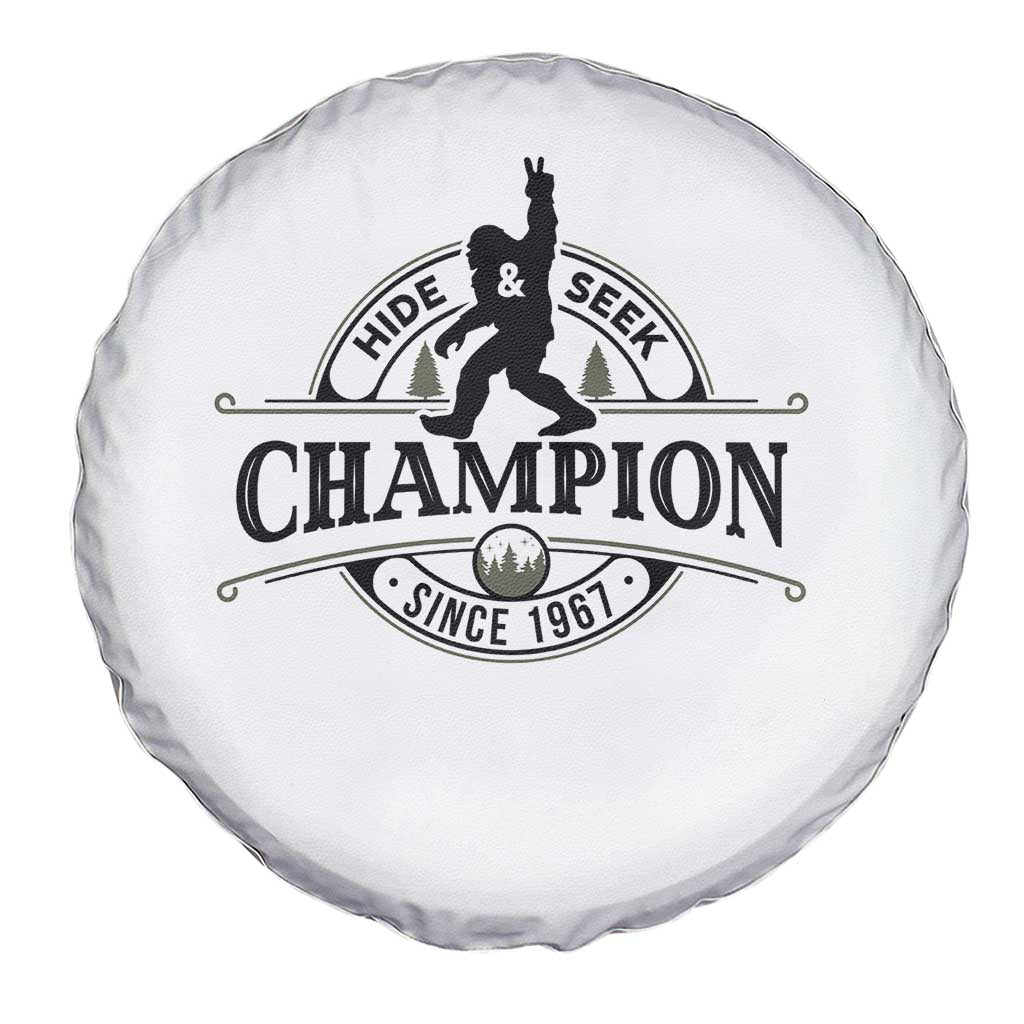 Bigfoot Lover Spare Tire Cover Hide And Seek Champion Vintage Sasquatch TS11 Print Your Wear