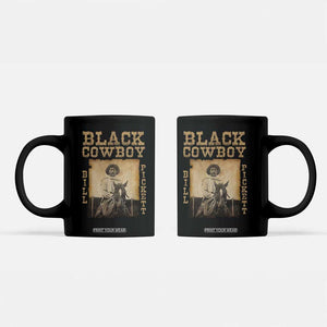 Bill Pickett Coffee Mug Black Cowboy Western Legend Vintage TS02 Black Print Your Wear
