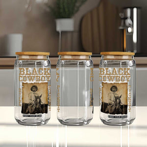 Bill Pickett Glass Can Black Cowboy Western Legend Vintage TS02 Print Your Wear