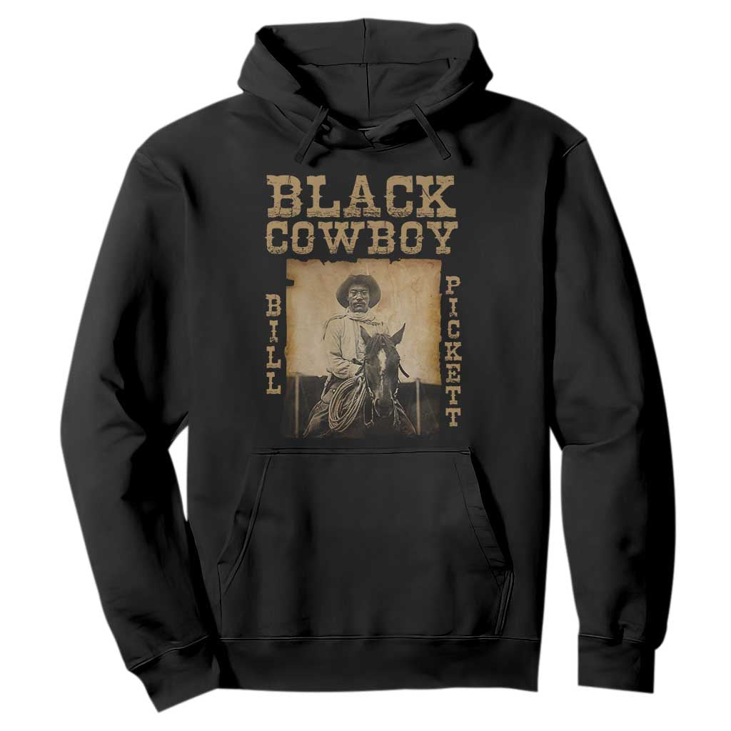 Bill Pickett Hoodie Black Cowboy Western Legend Vintage TS02 Black Print Your Wear