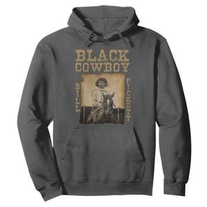 Bill Pickett Hoodie Black Cowboy Western Legend Vintage TS02 Dark Heather Print Your Wear