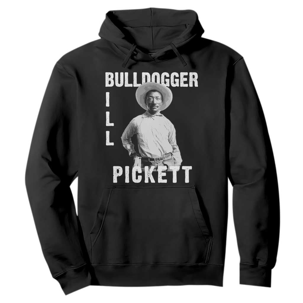 Bill Pickett Hoodie Bulldogger Black Cowboy Western Legend Vintage TS02 Black Print Your Wear