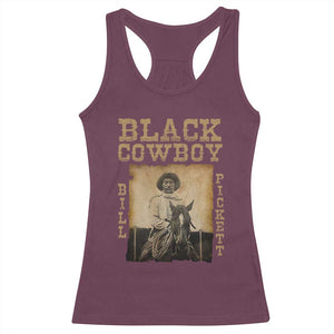 Bill Pickett Racerback Tank Top Black Cowboy Western Legend Vintage TS02 Maroon Print Your Wear