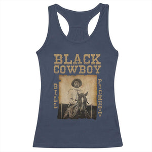 Bill Pickett Racerback Tank Top Black Cowboy Western Legend Vintage TS02 Navy Print Your Wear