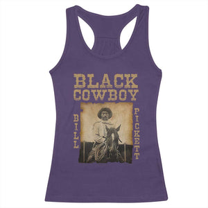 Bill Pickett Racerback Tank Top Black Cowboy Western Legend Vintage TS02 Purple Print Your Wear