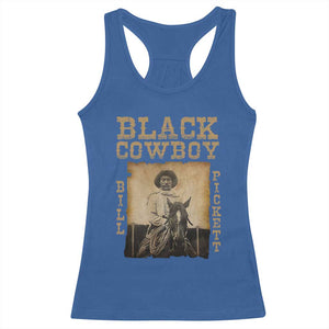 Bill Pickett Racerback Tank Top Black Cowboy Western Legend Vintage TS02 Royal Blue Print Your Wear