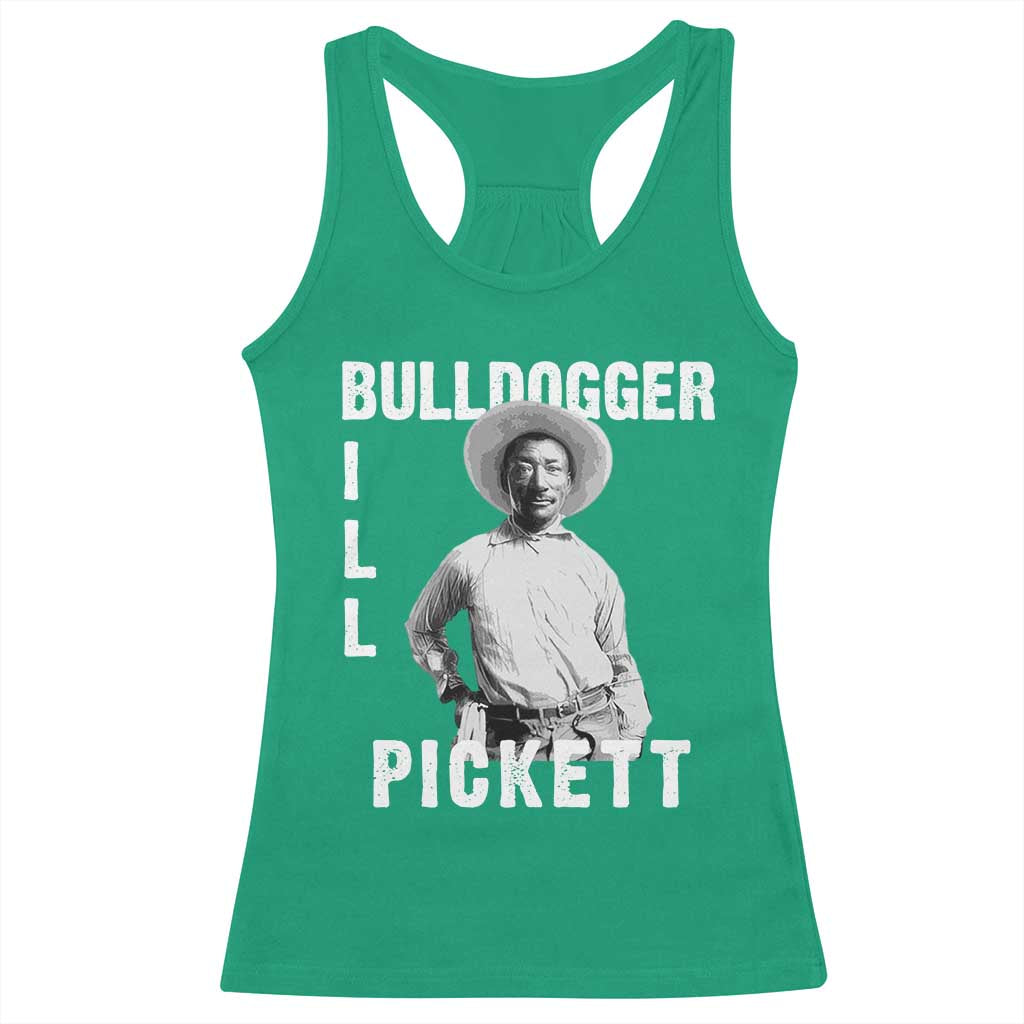 Bill Pickett Racerback Tank Top Bulldogger Black Cowboy Western Legend Vintage TS02 Irish Green Print Your Wear