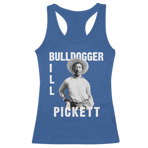 Bill Pickett Racerback Tank Top Bulldogger Black Cowboy Western Legend Vintage TS02 Royal Blue Print Your Wear