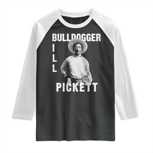 Bill Pickett Raglan Shirt Bulldogger Black Cowboy Western Legend Vintage TS02 Black White Print Your Wear