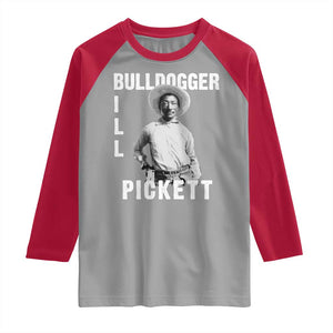 Bill Pickett Raglan Shirt Bulldogger Black Cowboy Western Legend Vintage TS02 Sport Gray Red Print Your Wear