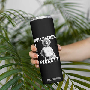 Bill Pickett Skinny Tumbler Bulldogger Black Cowboy Western Legend Vintage TS02 Print Your Wear