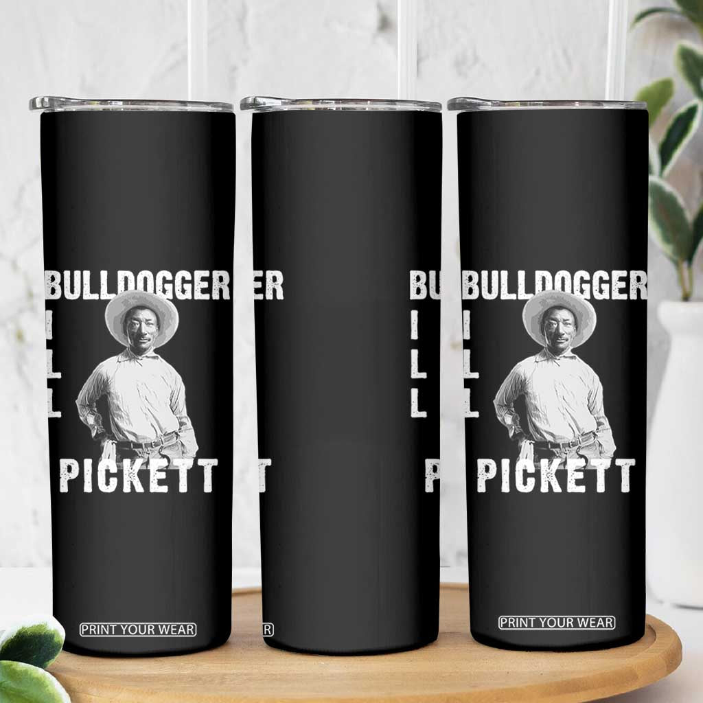 Bill Pickett Skinny Tumbler Bulldogger Black Cowboy Western Legend Vintage TS02 Print Your Wear