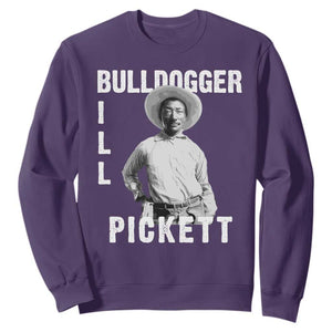 Bill Pickett Sweatshirt Bulldogger Black Cowboy Western Legend Vintage TS02 Purple Print Your Wear