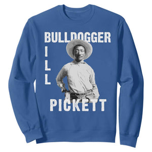Bill Pickett Sweatshirt Bulldogger Black Cowboy Western Legend Vintage TS02 Royal Blue Print Your Wear