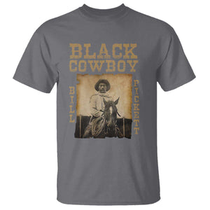 Bill Pickett T Shirt Black Cowboy Western Legend Vintage TS02 Charcoal Print Your Wear