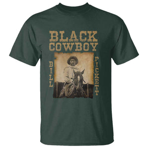 Bill Pickett T Shirt Black Cowboy Western Legend Vintage TS02 Dark Forest Green Print Your Wear