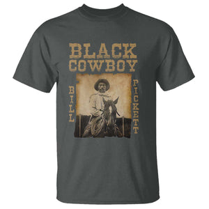 Bill Pickett T Shirt Black Cowboy Western Legend Vintage TS02 Dark Heather Print Your Wear