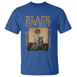 Bill Pickett T Shirt Black Cowboy Western Legend Vintage TS02 Royal Blue Print Your Wear