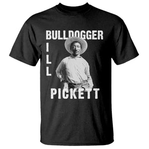 Bill Pickett T Shirt Bulldogger Black Cowboy Western Legend Vintage TS02 Black Print Your Wear