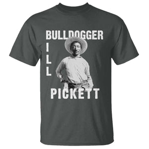 Bill Pickett T Shirt Bulldogger Black Cowboy Western Legend Vintage TS02 Dark Heather Print Your Wear