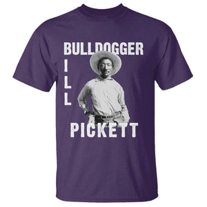 Bill Pickett T Shirt Bulldogger Black Cowboy Western Legend Vintage TS02 Purple Print Your Wear