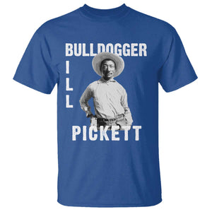 Bill Pickett T Shirt Bulldogger Black Cowboy Western Legend Vintage TS02 Royal Blue Print Your Wear
