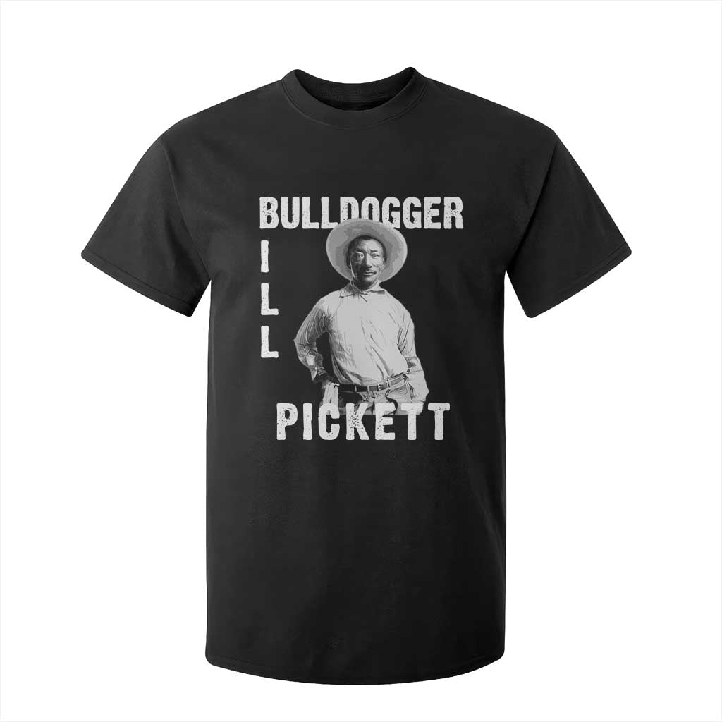 Bill Pickett T Shirt For Kid Bulldogger Black Cowboy Western Legend Vintage TS02 Black Print Your Wear