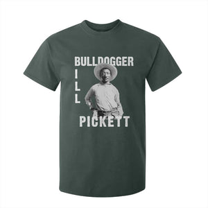 Bill Pickett T Shirt For Kid Bulldogger Black Cowboy Western Legend Vintage TS02 Dark Forest Green Print Your Wear