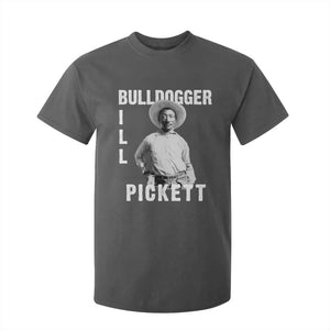 Bill Pickett T Shirt For Kid Bulldogger Black Cowboy Western Legend Vintage TS02 Dark Heather Print Your Wear