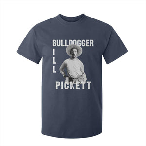 Bill Pickett T Shirt For Kid Bulldogger Black Cowboy Western Legend Vintage TS02 Navy Print Your Wear
