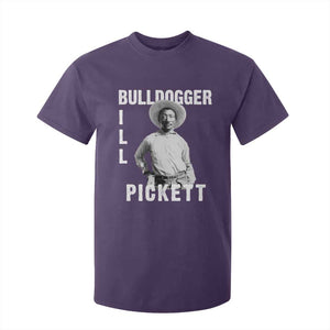 Bill Pickett T Shirt For Kid Bulldogger Black Cowboy Western Legend Vintage TS02 Purple Print Your Wear
