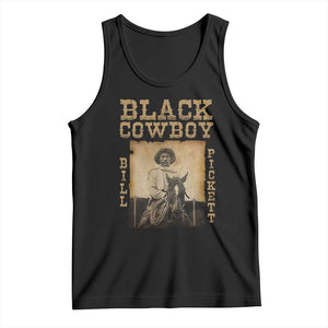 Bill Pickett Tank Top Black Cowboy Western Legend Vintage TS02 Black Print Your Wear
