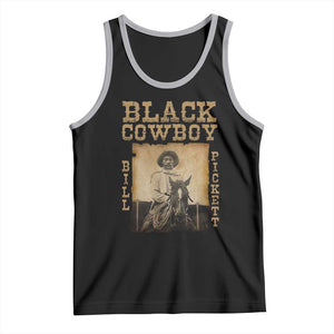 Bill Pickett Tank Top Black Cowboy Western Legend Vintage TS02 Black Athletic Heather Print Your Wear