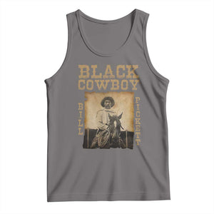 Bill Pickett Tank Top Black Cowboy Western Legend Vintage TS02 Deep Heather Print Your Wear