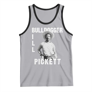 Bill Pickett Tank Top Bulldogger Black Cowboy Western Legend Vintage TS02 Athletic Heather Black Print Your Wear