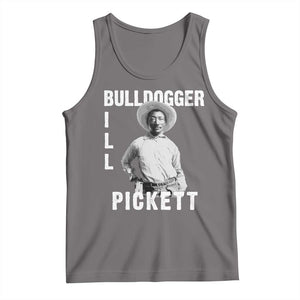 Bill Pickett Tank Top Bulldogger Black Cowboy Western Legend Vintage TS02 Deep Heather Print Your Wear