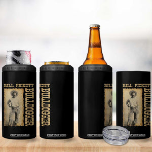 Bill Pickett The Bulldogger 4 in 1 Can Cooler Tumbler Western African American Cowboy TS11 Print Your Wear