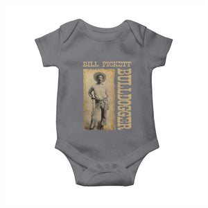 Bill Pickett The Bulldogger Baby Onesie Western African American Cowboy TS11 Charcoal Print Your Wear