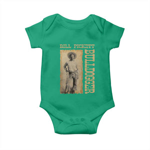 Bill Pickett The Bulldogger Baby Onesie Western African American Cowboy TS11 Irish Green Print Your Wear