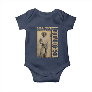Bill Pickett The Bulldogger Baby Onesie Western African American Cowboy TS11 Navy Print Your Wear