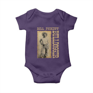 Bill Pickett The Bulldogger Baby Onesie Western African American Cowboy TS11 Purple Print Your Wear