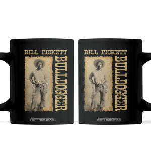 Bill Pickett The Bulldogger Coffee Mug Western African American Cowboy TS11 Black Print Your Wear