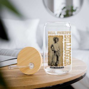 Bill Pickett The Bulldogger Glass Can Western African American Cowboy TS11 Print Your Wear